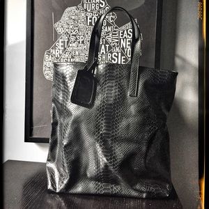 Carine Roitfeld for Uniqlo Croc Pattern Tote